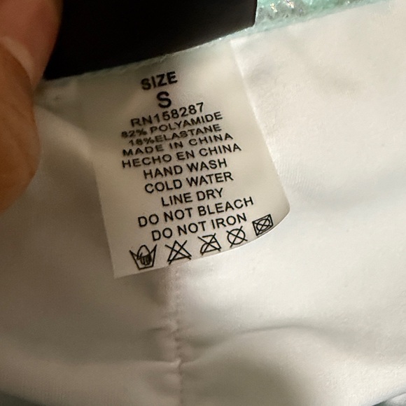 Metallic Aqua Leopard Bikini Set - Picture 4 of 7